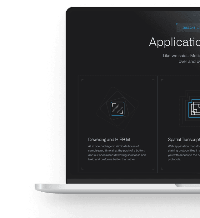 Tissue staining company redesign